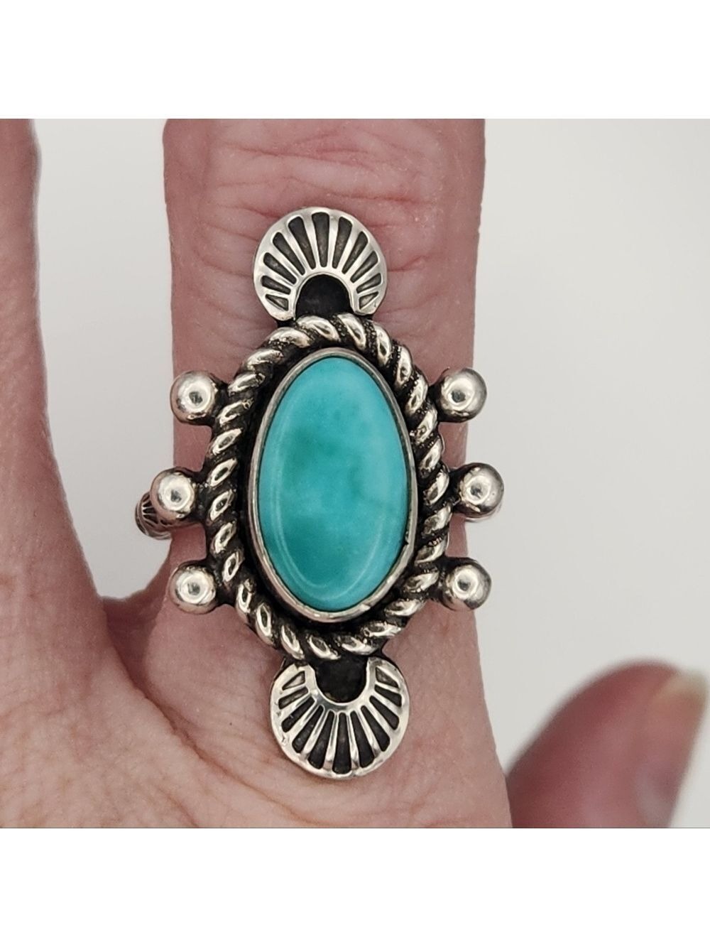Turquoise Sterling Silver Women's Ring